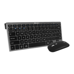 Subblim Noir Bluetooth + RF Espagnol SUBKBC-OCO020 Clavier et souris sans fil