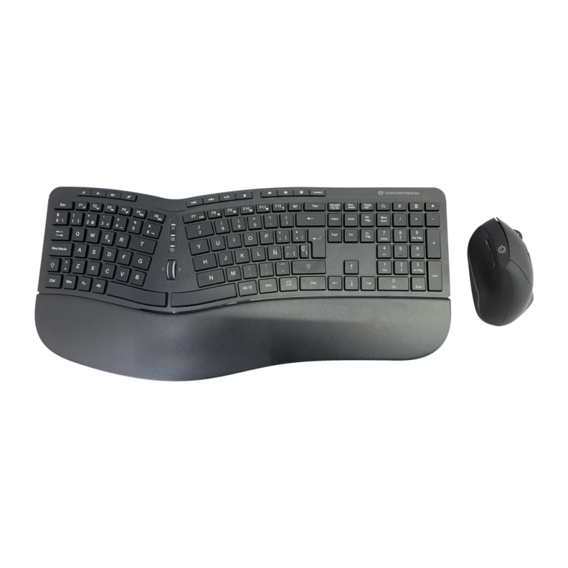 Conceptronic Noir RF 2,4GHz Espagnol QWERTY ORAZIO02ES Clavier et souris sans fil