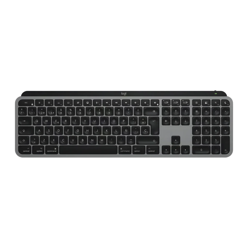 Logitech MX Keys S pour Mac Space Grey Bluetooth rétroéclairé Clavier sans fil