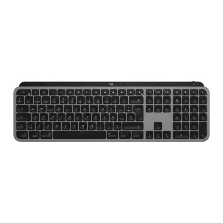 Logitech MX Keys S pour Mac Space Grey Bluetooth rétroéclairé Clavier sans fil