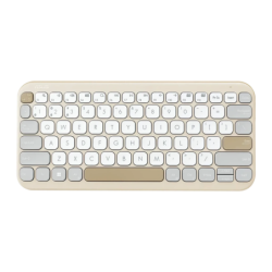 ASUS Marshmallow KW100 Beige Bluetooth Espagnol à ciseaux 75% sans fil Clavier