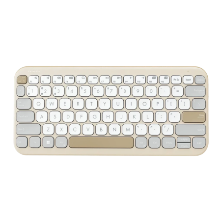ASUS Marshmallow KW100 Beige Bluetooth Espagnol à ciseaux 75% sans fil Clavier