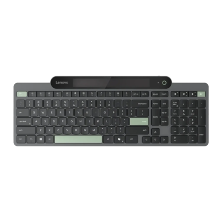 Lenovo Self-Charging Bluetooth ES 172 Noir/Vert Espagnol Clavier sans fil
