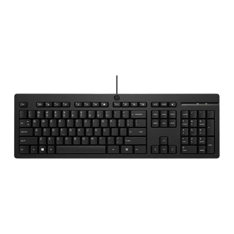 HP 125 G2 Noir USB Filaire Espagnol QWERTY Clavier