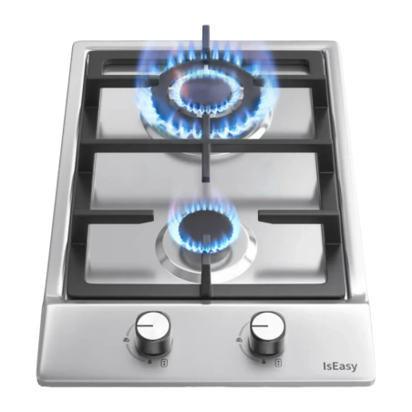 Plaque gaz Iseasy 4300W (3300W+1000W) 2 feux Acier Inoxydable MGBS-312A