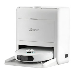 EZVIZ RS2 Blanc 4000Pa LiDAR lavage vidage automatique 220 min 5200mAh compatible avec Alexa Robot aspirateur
