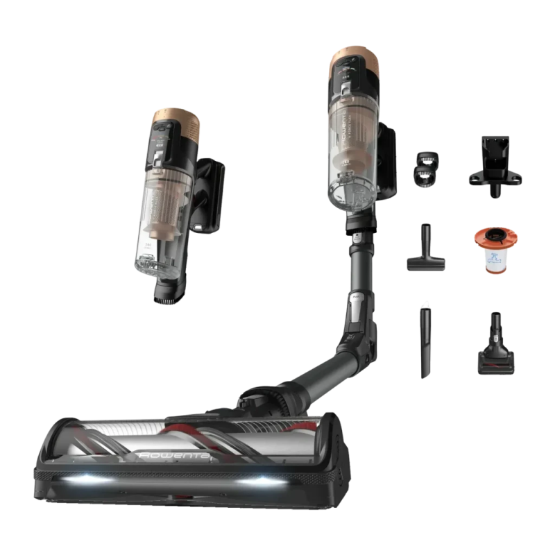 Rowenta X-Force Flex 14.60 RH9B74WO Noir/Or 240AW sans fil Aspirateur balai