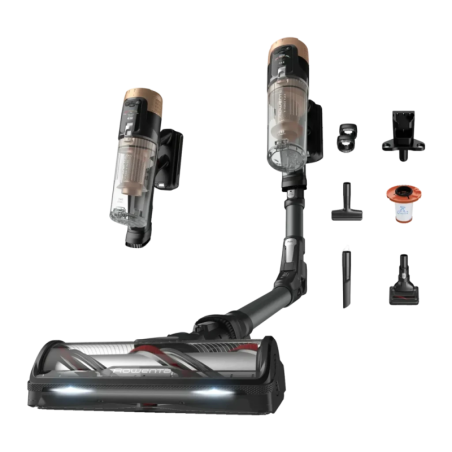 Rowenta X-Force Flex 14.60 RH9B74WO Noir/Or 240AW sans fil Aspirateur balai