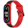 Bracelet Xiaomi Mi Smart Band 6 / Mi Band 5 / Amazfit Band 5 Dual Color Noir+Rouge