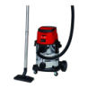 Einhell TE-VC 36/25 Li S-Solo Noir/Rouge sans fil Aspirateur d'atelier