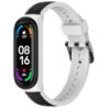 Bracelet Xiaomi Mi Smart Band 6 / Mi Band 5 / Amazfit Band 5 Dual Color Blanc+Noir