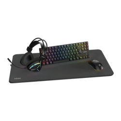 Pack Gaming Krom Klass 4 en 1 7200 DPI RGB Noir Clavier et souris mécanique TKL