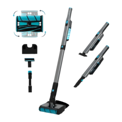 Cecotec Scoba 2100 Twice Noir/Bleu 20000Pa 210W 45 min sans fil Aspirateur balai
