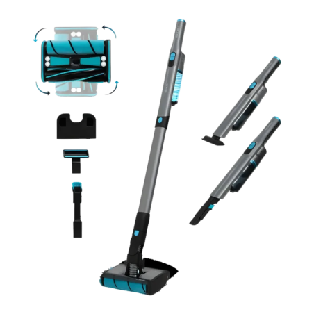 Cecotec Scoba 2100 Twice Noir/Bleu 20000Pa 210W 45 min sans fil Aspirateur balai