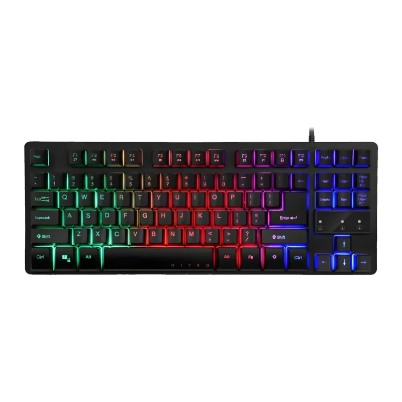 Acer Nitro NKW120 RGB Espagnol Noir rétroéclairé TKL Clavier gaming mécanique