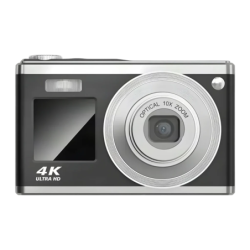 AgfaPhoto Realishot Noir CMOS Vidéo 4K 24MP DC9200 Appareil photo numérique pour enfants