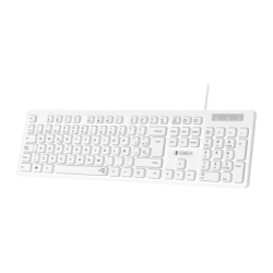 SUBBLIM Business Slim Blanc USB à membrane Clavier ergonomique silencieux
