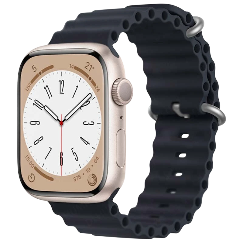 Bracelet Apple Watch 38/40/41mm Wave Noir