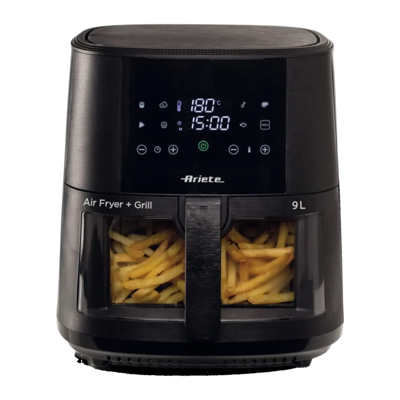 Ariete Airy Fryer 4630S 9L 1500W 8 programmes Noir écran tactile Friteuse à air