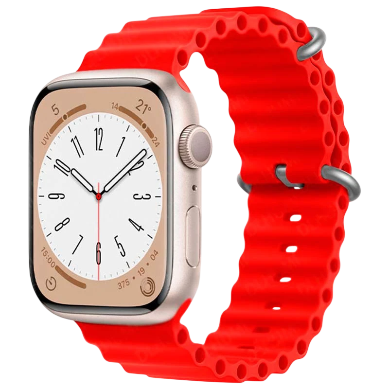 Bracelet Apple Watch 38/40/41mm Wave Rouge