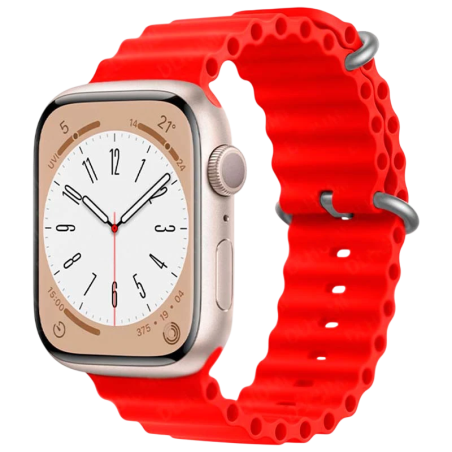 Bracelet Apple Watch 38/40/41mm Wave Rouge
