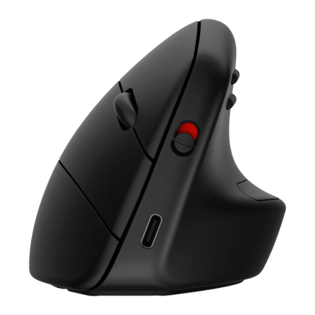 HP 925 Ergonomic Vertical Mouse Noir Multi-appareils 6 boutons Souris sans fil