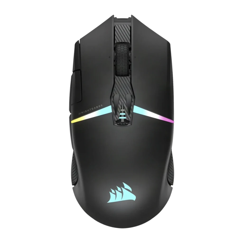 Corsair Nightsabre Wireless RGB 26000 DPI Noir 11 boutons Bluetooth + 2,4GHz Souris gaming sans fil