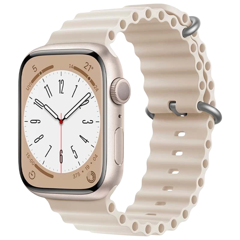 Bracelet Apple Watch 38/40/41mm Wave Blanc Etoile