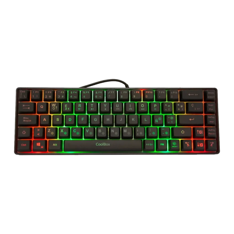 CoolBox DeepGaming TM065 Mini 65% Hybride Membrane-Mécanique RGB Noir Clavier gaming