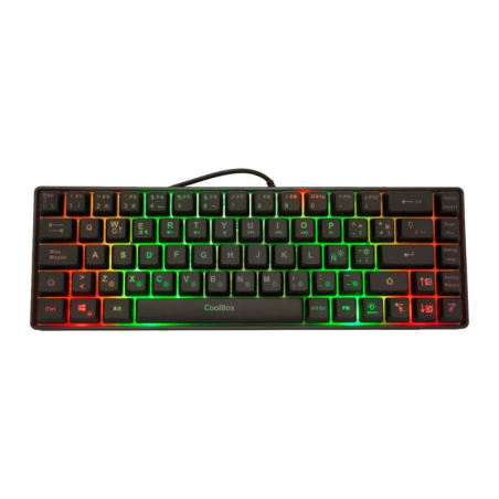 CoolBox DeepGaming TM065 Mini 65% Hybride Membrane-Mécanique RGB Noir Clavier gaming