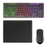 Gaming Mars Gaming RGB 360x260mm Noir MCPWTKLES à membrane Clavier et souris sans fil