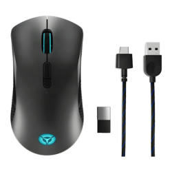 Lenovo Legion M600 Sports 16000 DPI RGB Noir 9 boutons Bluetooth + 2,4GHz Souris gaming sans fil