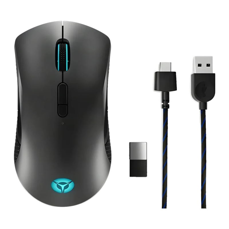 Lenovo Legion M600 Sports 16000 DPI RGB Noir 9 boutons Bluetooth + 2,4GHz Souris gaming sans fil