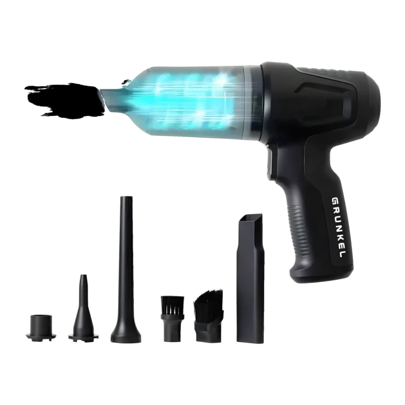 Grunkel CARFORCE2 Noir 12000Pa 80W 25 min sans fil Aspirateur à main