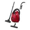 Bosch Série 4 BGD38RD1H Rouge 600W Aspirateur avec sac