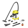 Kärcher WD 3 S V Jaune 1000W Aspirateur cuve