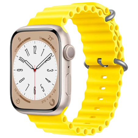Bracelet Apple Watch 42/44/45/49mm Wave Jaune