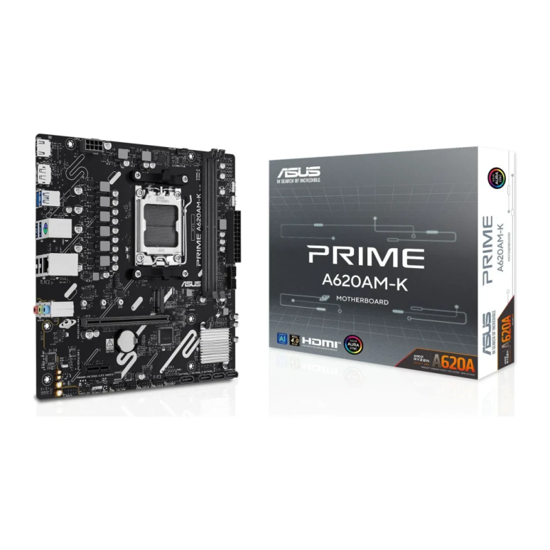 ASUS PRIME A620AM-K A620 AM5 DDR5 Micro ATX Noir Carte mère
