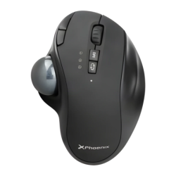 Trackball Phoenix Ergo T1 Noir Bluetooth + USB 2,4GHz 7 boutons Souris sans fil