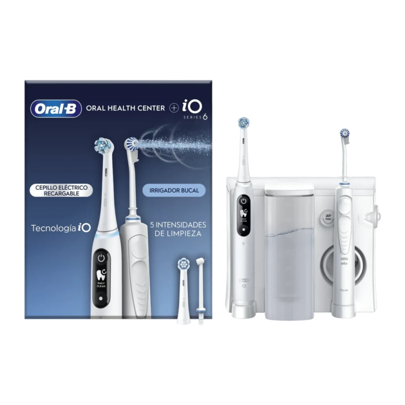 Oral-B OxyJet iO6 2 Brossettes Blanc Centre de soin bucco-dentaire