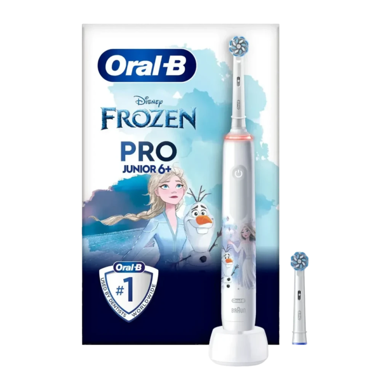 Oral-B Pro Junior 6+ Frozen Sonique rotative Rechargeable Blanc Brosse à dents électrique