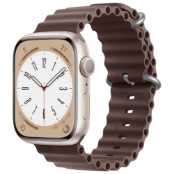 Bracelet Apple Watch 42/44/45/49mm Wave Brun