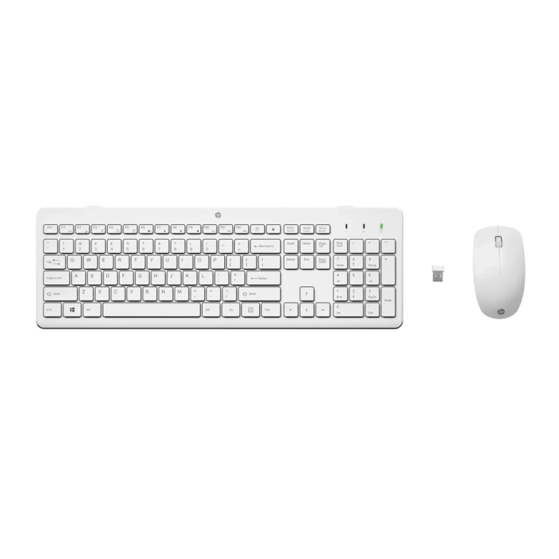 HP 230 Blanc à membrane Clavier et souris sans fil