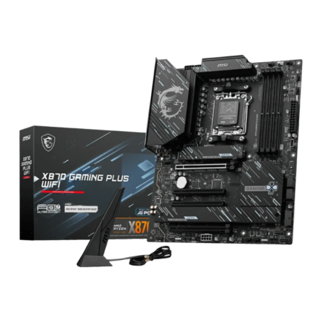MSI X870 Gaming Plus WiFi AMD AM5 DDR5 ATX Noir Carte mère