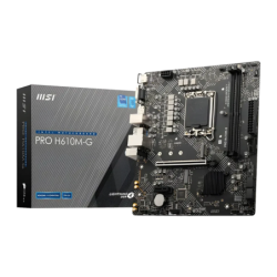 MSI PRO H610M-G DDR5 Intel H610 LGA1700 mATX Noir Carte mère
