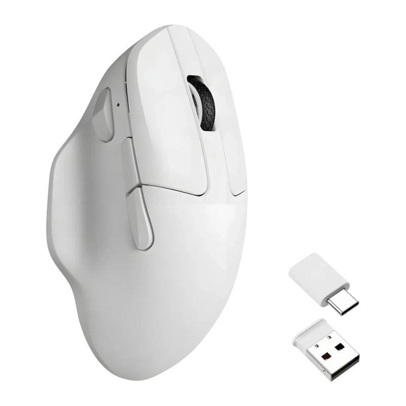 Keychron M7 26000 DPI Blanc 5 boutons 2,4GHz 66 g Souris sans fil