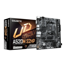 Gigabyte A520M S2HP AMD A520 AM4 DDR4 Micro ATX Noir Carte mère