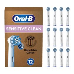 Brossettes de rechange Oral-B Sensitive Clean Pack 12 Unités Blanc