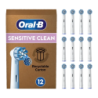 Brossettes de rechange Oral-B Sensitive Clean Pack 12 Unités Blanc