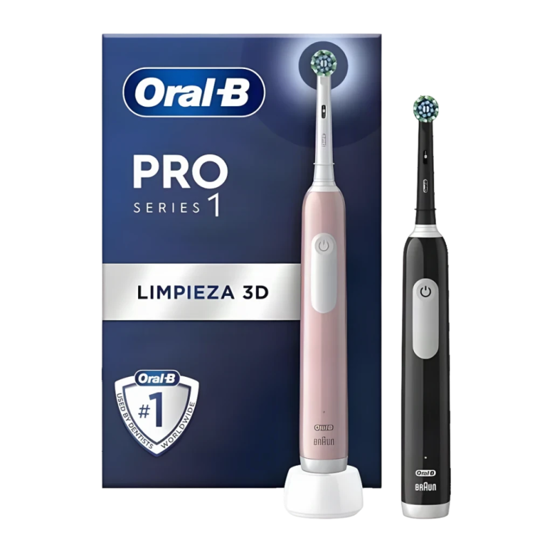 Oral-B Pro Series 1 Duo CrossAction Noir/Rose Brosse à dents électrique